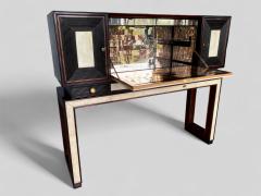 Osvaldo Borsani Italian Art Deco Parchment Cabinet Bar attributed to Osvaldo Borsani 1940s - 4095108