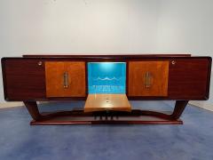 Osvaldo Borsani Italian Art Deco Sideboard with Bar Cabinet Attributed to Osvaldo Borsani 1940s - 2900844