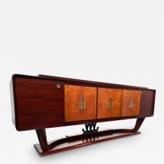 Osvaldo Borsani Italian Art Deco Sideboard with Bar Cabinet Attributed to Osvaldo Borsani 1940s - 2902468