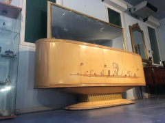 Osvaldo Borsani Italian Art Deco Sideboard with Mirror Italy 1940 - 2603133