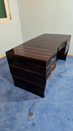 Osvaldo Borsani Italian Art Deco Table Desk Ebony Makassar attributed to Osvaldo Borsani 1940 - 4430235