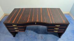 Osvaldo Borsani Italian Art Deco Table Desk Ebony Makassar attributed to Osvaldo Borsani 1940 - 4430241