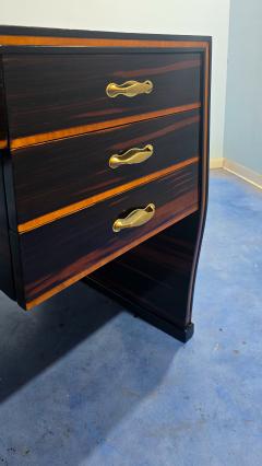 Osvaldo Borsani Italian Art Deco Table Desk Ebony Makassar attributed to Osvaldo Borsani 1940 - 4430242