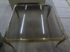 Osvaldo Borsani Italian Brass Coffee Table with Draped Design - 3806746