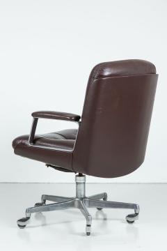 Osvaldo Borsani Italian Leather Office Chair Four Available  - 212708