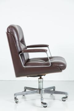 Osvaldo Borsani Italian Leather Office Chair Four Available  - 212710