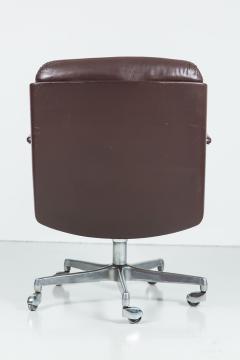 Osvaldo Borsani Italian Leather Office Chair Four Available  - 212711