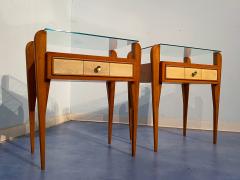 Osvaldo Borsani Italian Mid Century Parchment Bedside or Nightstands by Osvaldo Borsani 1950 - 2855889