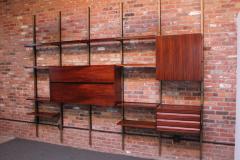 Osvaldo Borsani Italian Modular Rosewood Bookcase Wall Unit by Osvaldo Borsani for Tecno - 3418370