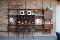 Osvaldo Borsani Italian Modular Rosewood Bookcase Wall Unit by Osvaldo Borsani for Tecno - 3418373