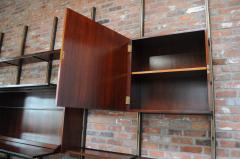 Osvaldo Borsani Italian Modular Rosewood Bookcase Wall Unit by Osvaldo Borsani for Tecno - 3418376