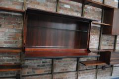 Osvaldo Borsani Italian Modular Rosewood Bookcase Wall Unit by Osvaldo Borsani for Tecno - 3418377