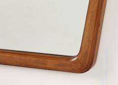 Osvaldo Borsani Italian Walnut Shaped Mirror Att Osvaldo Borsani circa 1940s - 4783249