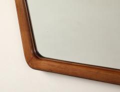 Osvaldo Borsani Italian Walnut Shaped Mirror Att Osvaldo Borsani circa 1940s - 4783259