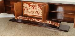 Osvaldo Borsani MAGNIFICIENT ITALIAN ART DECO DECORATED MAHOGANY SIDEBOARD - 1990516