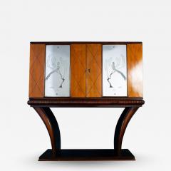 Osvaldo Borsani Mid Century Italian Bar Cabinet 1950 Attributed to Osvaldo Borsani - 2279550