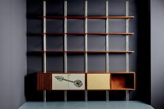 Osvaldo Borsani Mid Century Wall Mounted Shelving Unit attributed to Osvaldo Borsani - 4637621