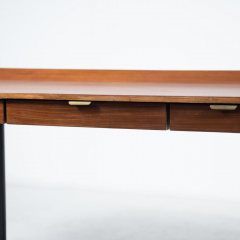 Osvaldo Borsani Mid century Wooden Desk with Drawers by Osvaldo Borsani for Tecno Italy 1958 - 3914437