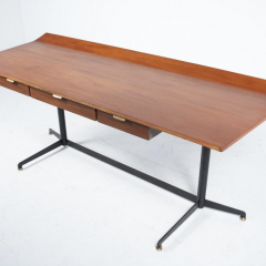 Osvaldo Borsani Mid century Wooden Desk with Drawers by Osvaldo Borsani for Tecno Italy 1958 - 3914439