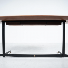 Osvaldo Borsani Mid century Wooden Desk with Drawers by Osvaldo Borsani for Tecno Italy 1958 - 3914442