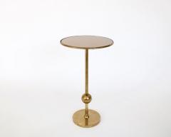 Osvaldo Borsani OSVALDO BORSANI ITALIAN BRASS AND GLASS SIDE T1 TABLE FOR TECNO - 2843048