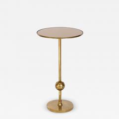 Osvaldo Borsani OSVALDO BORSANI ITALIAN BRASS AND GLASS SIDE T1 TABLE FOR TECNO - 2846124