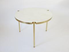 Osvaldo Borsani OSVALDO BORSANI SIDE OR SMALL COFFEE TABLE BRASS AND CARRARA MARBLE FOR TECNO - 1288852