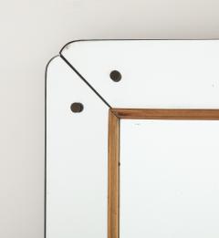 Osvaldo Borsani Osvaldo Borsani Att Glass and Wood Wall Mirror circa 1940 - 4436327