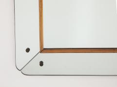 Osvaldo Borsani Osvaldo Borsani Att Glass and Wood Wall Mirror circa 1940 - 4436329