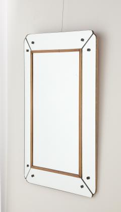 Osvaldo Borsani Osvaldo Borsani Att Glass and Wood Wall Mirror circa 1940 - 4436331