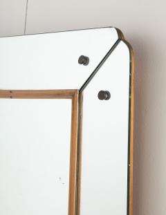 Osvaldo Borsani Osvaldo Borsani Att Glass and Wood Wall Mirror circa 1940 - 4436332