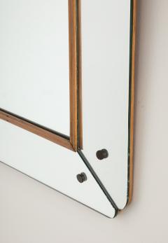 Osvaldo Borsani Osvaldo Borsani Att Glass and Wood Wall Mirror circa 1940 - 4436334