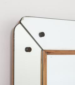 Osvaldo Borsani Osvaldo Borsani Att Glass and Wood Wall Mirror circa 1940 - 4436336