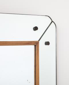 Osvaldo Borsani Osvaldo Borsani Att Glass and Wood Wall Mirror circa 1940 - 4436337