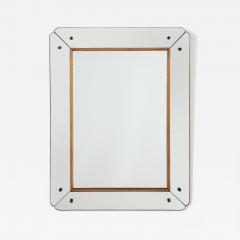 Osvaldo Borsani Osvaldo Borsani Att Glass and Wood Wall Mirror circa 1940 - 4439309