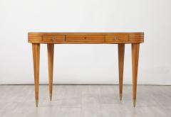Osvaldo Borsani Osvaldo Borsani Att Wood and Rose Gold Glass Desk or Vanity circa 1955 - 4409809