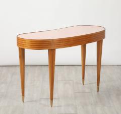 Osvaldo Borsani Osvaldo Borsani Att Wood and Rose Gold Glass Desk or Vanity circa 1955 - 4409815