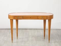 Osvaldo Borsani Osvaldo Borsani Att Wood and Rose Gold Glass Desk or Vanity circa 1955 - 4409820