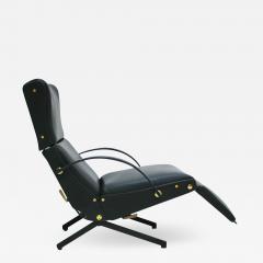 Osvaldo Borsani Osvaldo Borsani Black Leather And Brass P40 Signed Chaise Longue Italy 50s - 863859