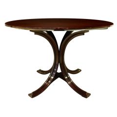 Osvaldo Borsani Osvaldo Borsani Elegant Table in Mahogany with Bentwood Base ca 1960 - 783373