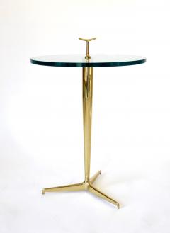 Osvaldo Borsani Osvaldo Borsani Italian Brass and Glass Side Tables c1960 - 1220353