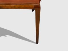 Osvaldo Borsani Osvaldo Borsani Italian Modern Cherrywood Velvet Armchair Italy 1950s - 4270084