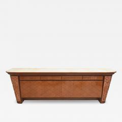 Osvaldo Borsani Osvaldo Borsani Italian Modern Mixed wood and Parchment Sideboard Buffet 1940s - 4307251
