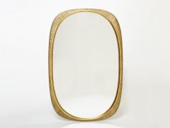 Osvaldo Borsani Osvaldo Borsani Large Italian curved gilded wood mirror 1954 - 2563293