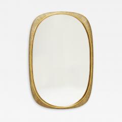 Osvaldo Borsani Osvaldo Borsani Large Italian curved gilded wood mirror 1954 - 2592389