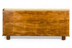 Osvaldo Borsani Osvaldo Borsani Mid Century Italian Modern Parchment Pearwood Queen Bed - 4272441