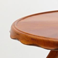 Osvaldo Borsani Osvaldo Borsani Midcentury Blond Walnut Round Coffee Table 1940 - 1713749