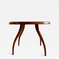 Osvaldo Borsani Osvaldo Borsani Midcentury Blond Walnut Round Coffee Table 1940 - 1717788