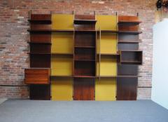 Osvaldo Borsani Osvaldo Borsani Modular Rosewood Bookcase Wall Unit with Removable Panels - 3451975