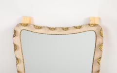 Osvaldo Borsani Osvaldo Borsani Painted and Gilded Wall Mirror Italy circa 1940 - 4425024